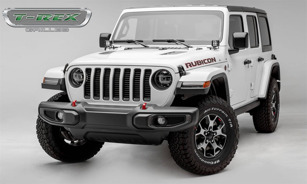 T-Rex Grilles 6204941 Billet Series Bumper Grille Fits Gladiator Wrangler (JL)