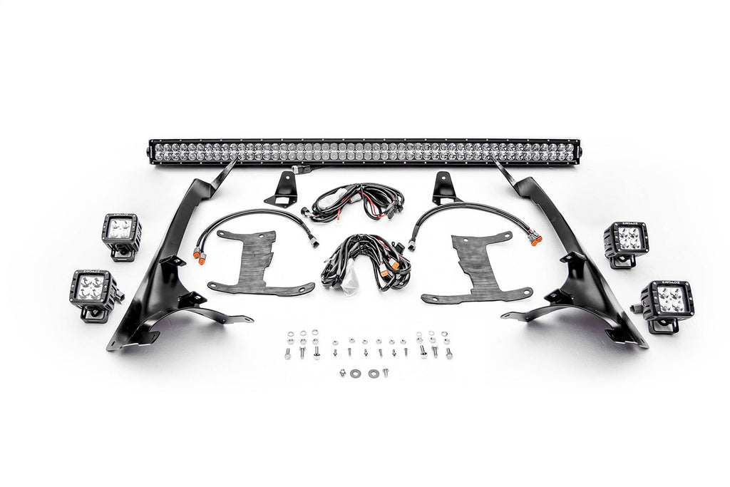 ZROADZ Z374831-KIT4 Front Roof LED Kit Fits 18-24 Gladiator Wrangler (JL)