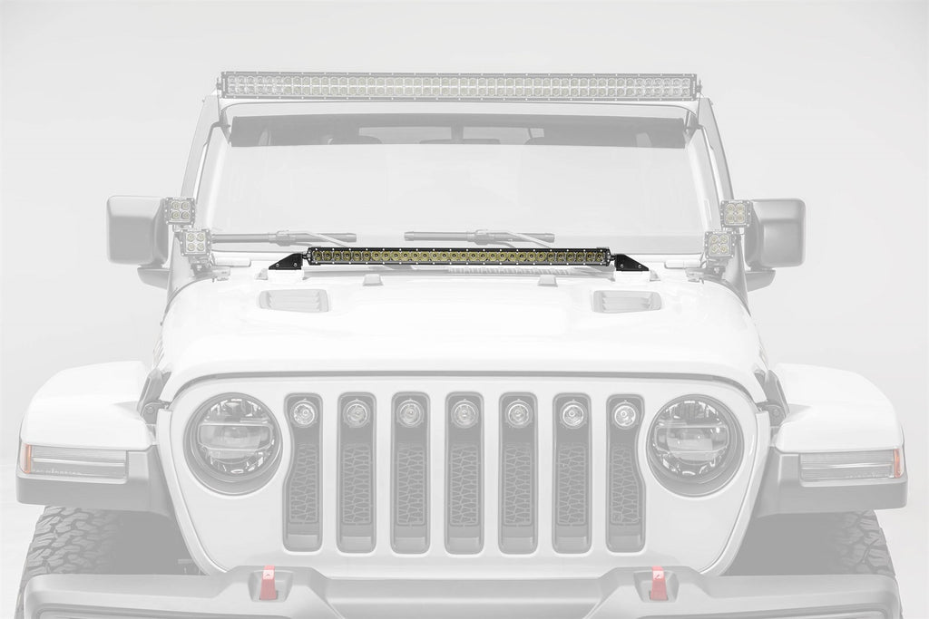 ZROADZ Z364931 Hood Cowl LED Light Bar Bracket Fits Gladiator Wrangler (JL)