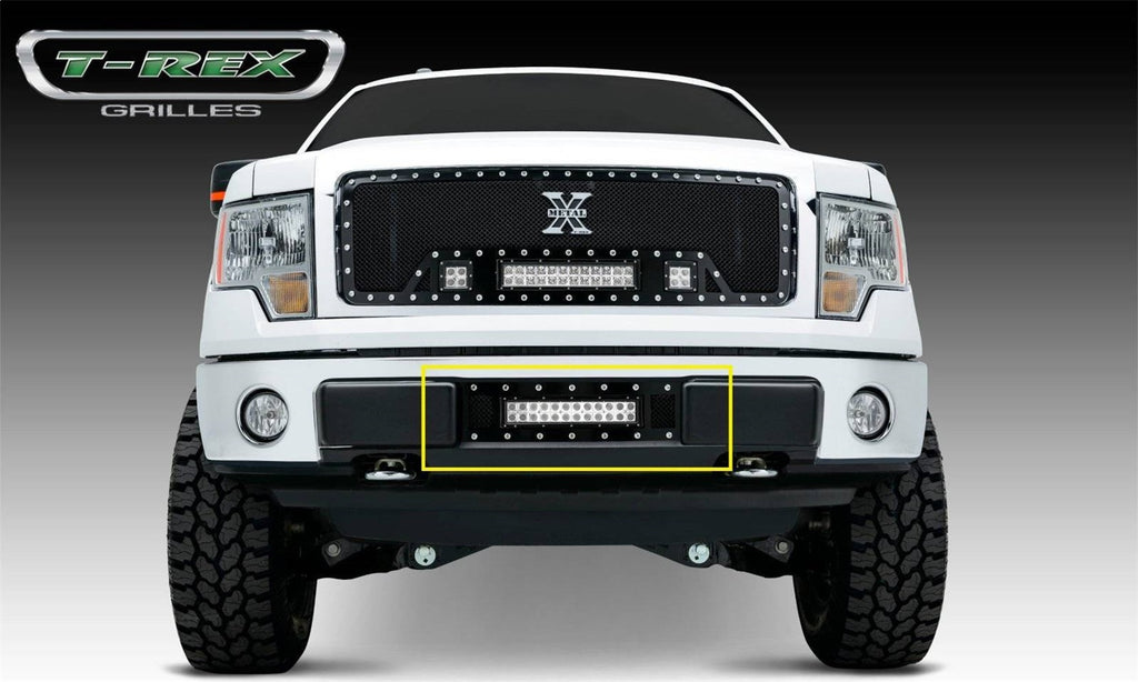 T-Rex Grilles 6325681 Torch Series LED Light Bumper Grille Fits 09-14 F-150