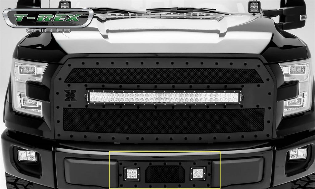 T-Rex Grilles 6325731-BR Stealth Torch Series LED Light Bumper Grille Fits F-150