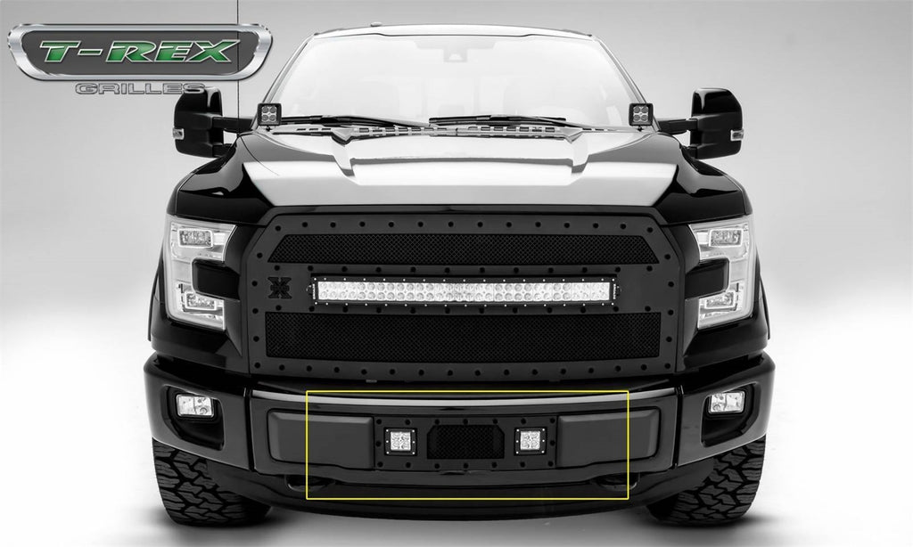 T-Rex Grilles 6325731-BR Stealth Torch Series LED Light Bumper Grille Fits F-150