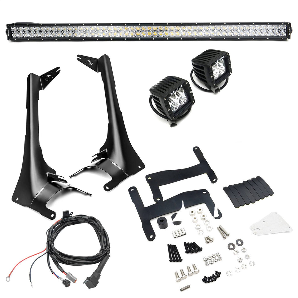 ZROADZ Z374831-KIT2 Front Roof LED Kit Fits 18-24 Gladiator Wrangler (JL)