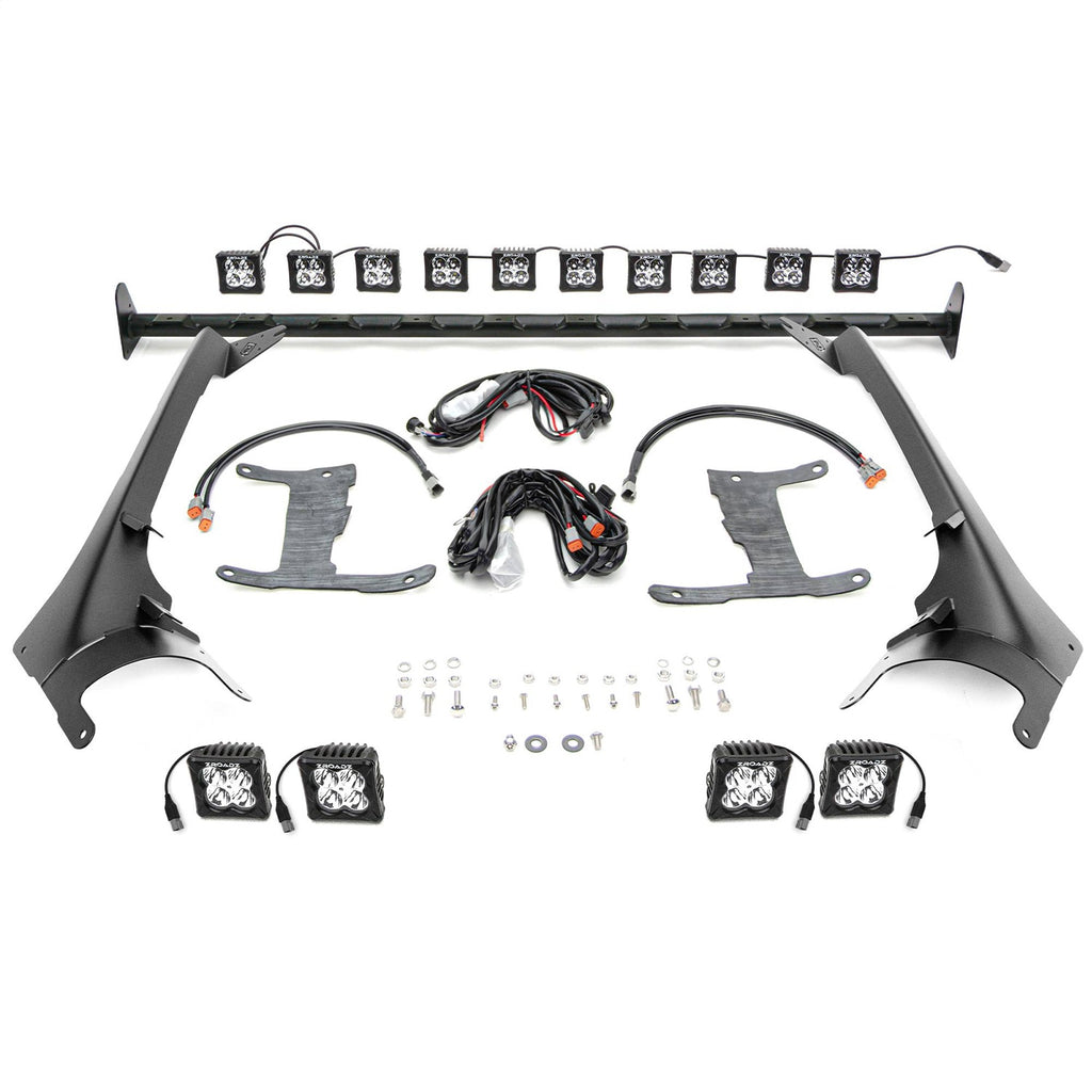 ZROADZ Z934931-KIT4AW Front Roof LED Kit Fits 18-24 Gladiator Wrangler (JL)