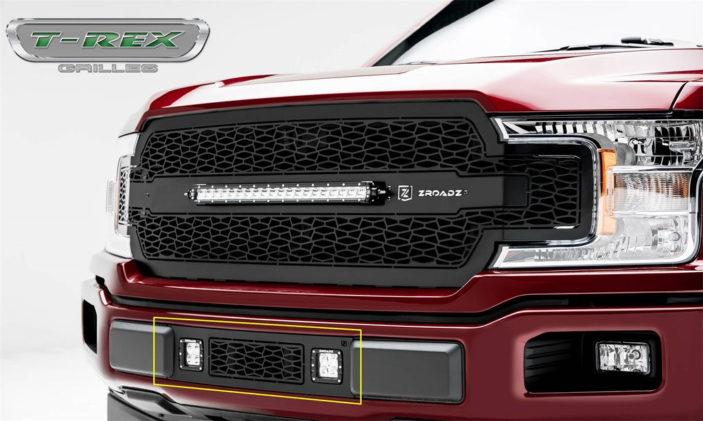 T-Rex Grilles Z425711 ZROADZ Series LED Bumper Grille Fits 18-20 F-150