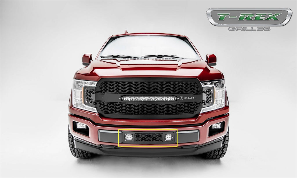 T-Rex Grilles Z425711 ZROADZ Series LED Bumper Grille Fits 18-20 F-150