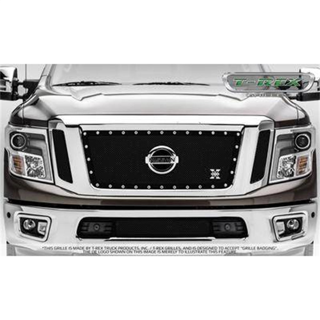 T-Rex Grilles 6717851 X-Metal Series Studded Mesh Grille Fits Titan Titan XD