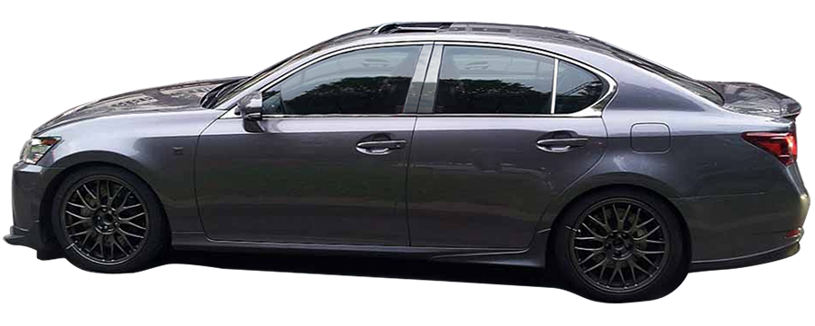 QAA PP26108 Polished Pillar Post Trim 4Pc Fits 06-11 GS Sedan