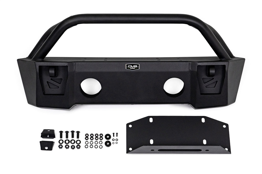 DV8 Offroad FBJL-04 Pocket Front Bumper Fits 07-22 Wrangler (JK) Wrangler (JL)