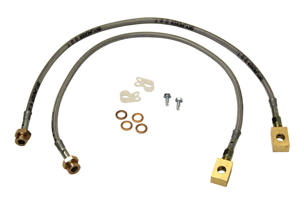 Skyjacker FBL47 Stainless Steel Brake Line Front Fits 87-95 Wrangler (YJ)