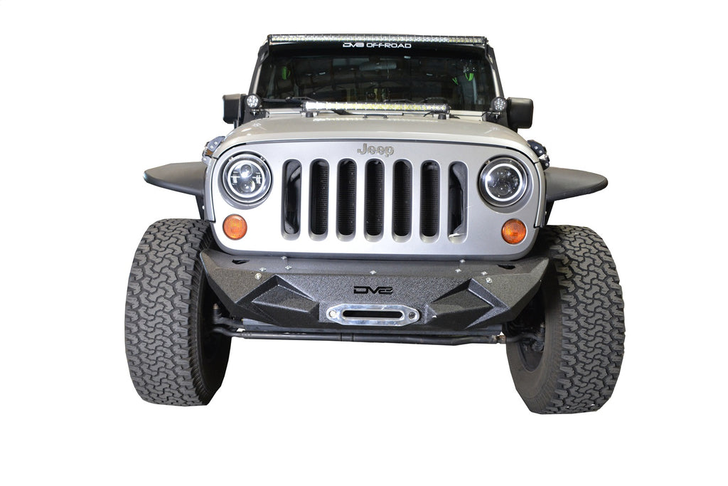 DV8 Offroad FBSHTB-24 Front Bumper Fits Gladiator Wrangler (JK) Wrangler (JL)