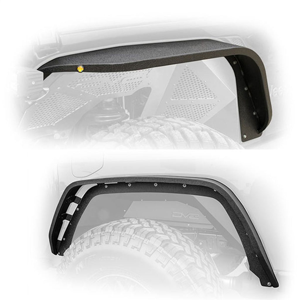 DV8 Offroad FDGL-01 Slim Fender Flares Fits 20-22 Gladiator