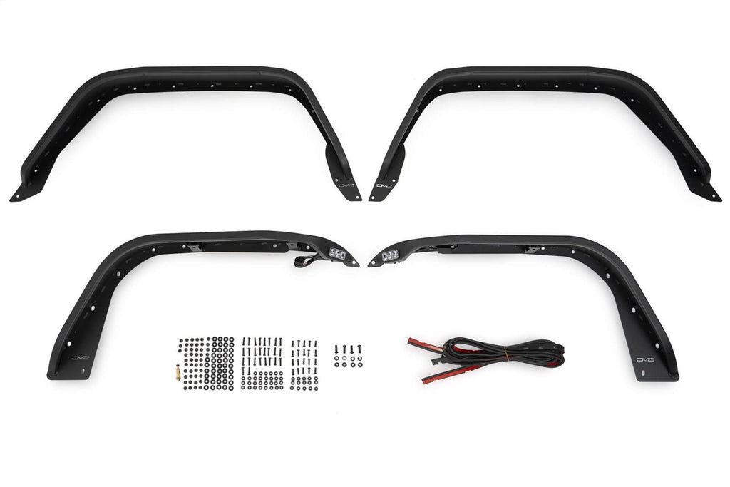 DV8 Offroad FDGL-07 Slim Fender Flares Fits 20-24 Gladiator Pickup Gladiator