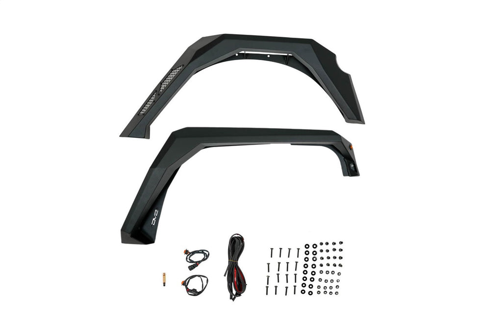 DV8 Offroad FDJK-09 Armor Fender Flares Fits 07-18 Wrangler (JK)