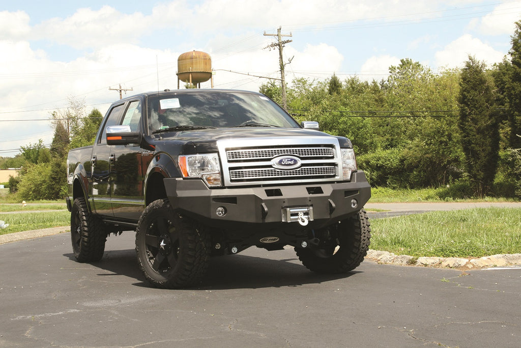 Fab Fours FF09-H1951-B Premium Heavy Duty Winch Front Bumper Fits 09-14 F-150