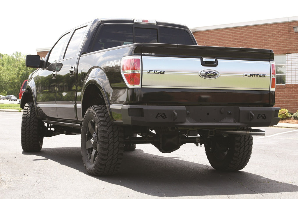 Fab Fours FF09-W1750-B Heavy Duty Rear Bumper Fits 09-14 F-150
