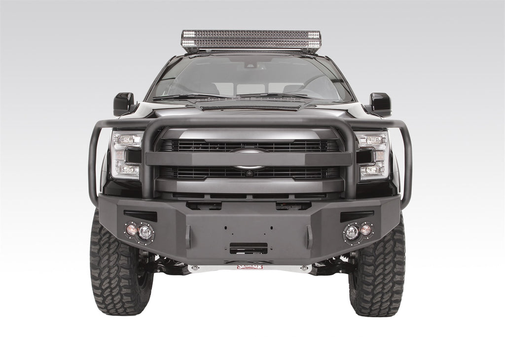 Fab Fours FF15-H3250-1 Premium Heavy Duty Winch Front Bumper Fits 15-17 F-150