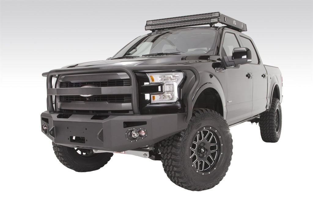 Fab Fours FF15-H3250-B Premium Heavy Duty Winch Front Bumper Fits 15-17 F-150