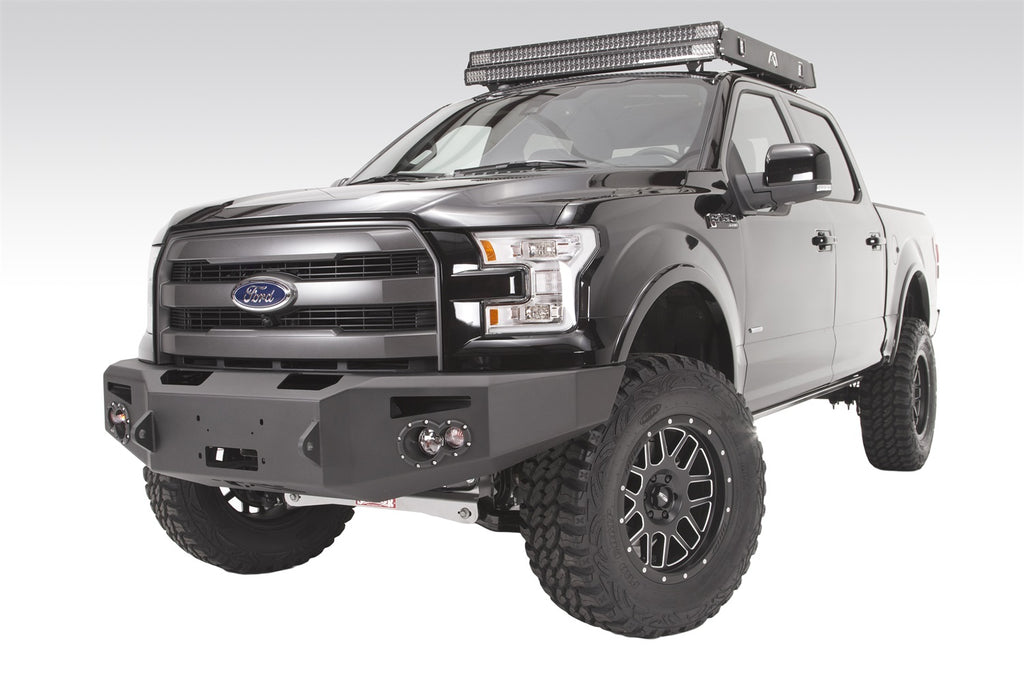 Fab Fours FF15-H3251-B Premium Heavy Duty Winch Front Bumper Fits 15-17 F-150