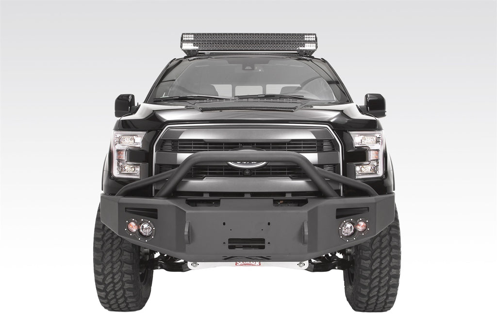 Fab Fours FF15-H3252-B Premium Heavy Duty Winch Front Bumper Fits 15-17 F-150