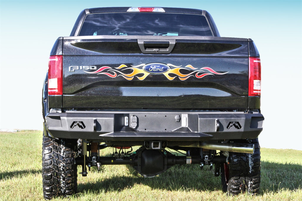 Fab Fours FF15-W3250-B Heavy Duty Rear Bumper Fits 15-20 F-150