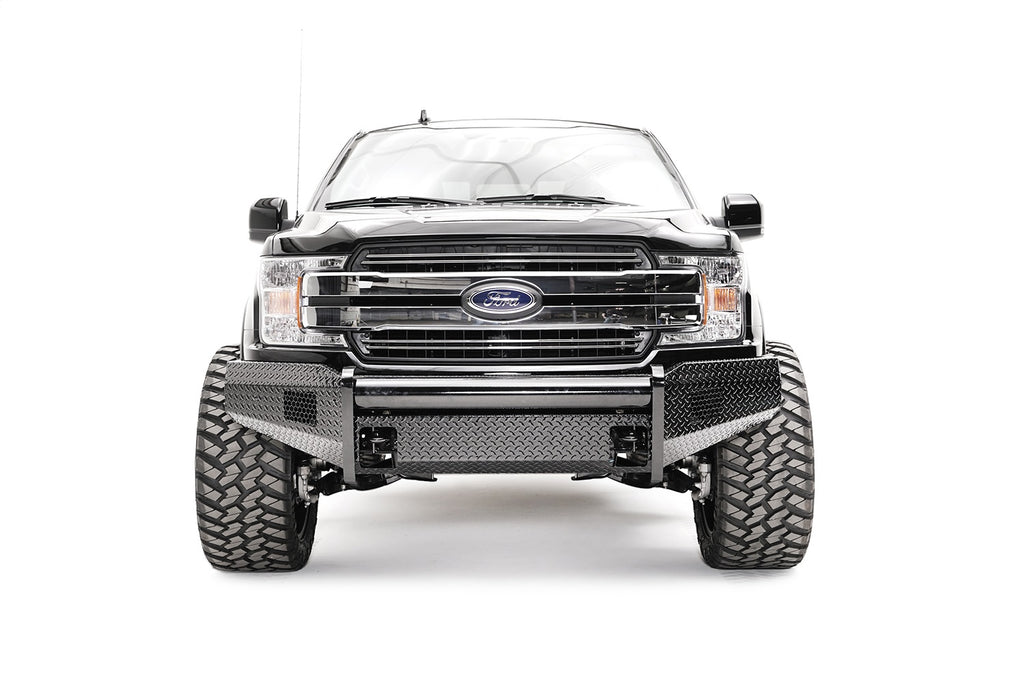 Fab Fours FF18-K4561-1 Black Steel Front Bumper Fits 18-20 F-150