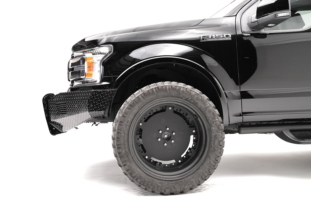 Fab Fours FF18-K4561-1 Black Steel Front Bumper Fits 18-20 F-150