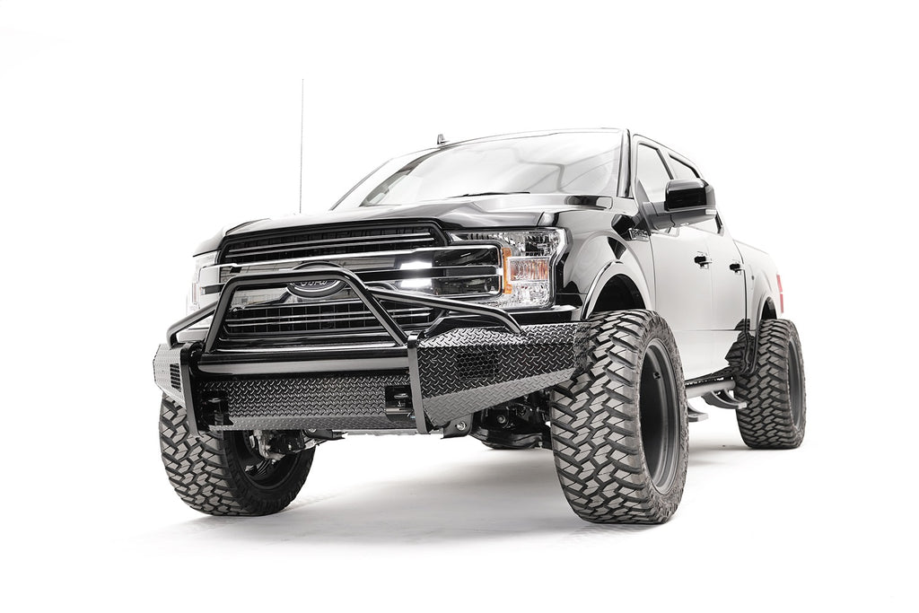 Fab Fours FF18-K4562-1 Black Steel Front Bumper Fits 18-20 F-150