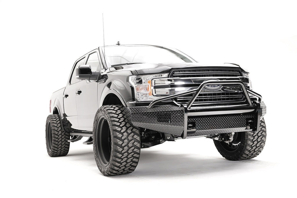 Fab Fours FF18-K4562-1 Black Steel Front Bumper Fits 18-20 F-150