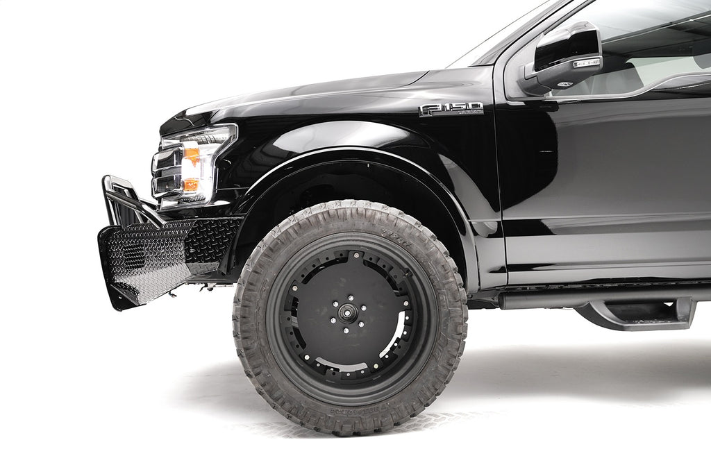 Fab Fours FF18-K4562-1 Black Steel Front Bumper Fits 18-20 F-150