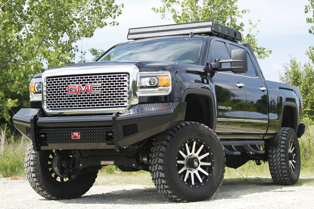 Fab Fours GM11-S2861-1 Black Steel Front Ranch Bumper