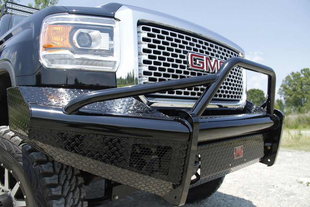 Fab Fours GM11-S2862-1 Black Steel Front Ranch Bumper