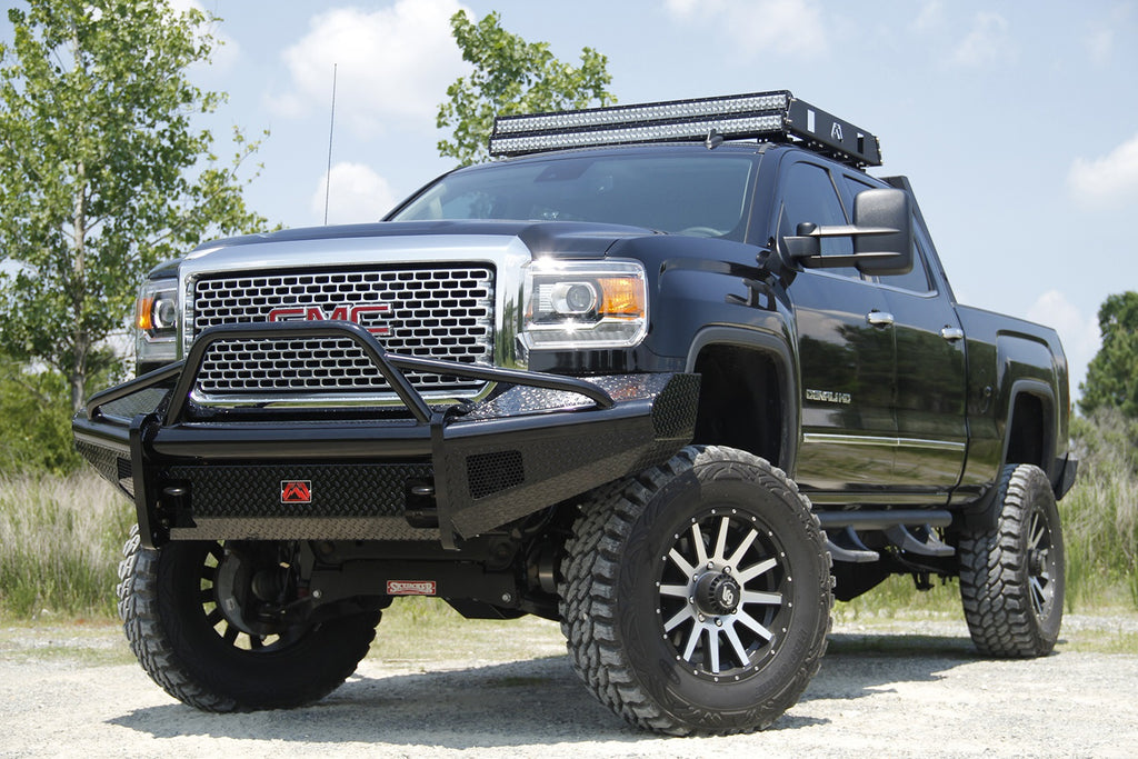 Fab Fours GM11-S2862-1 Black Steel Front Ranch Bumper