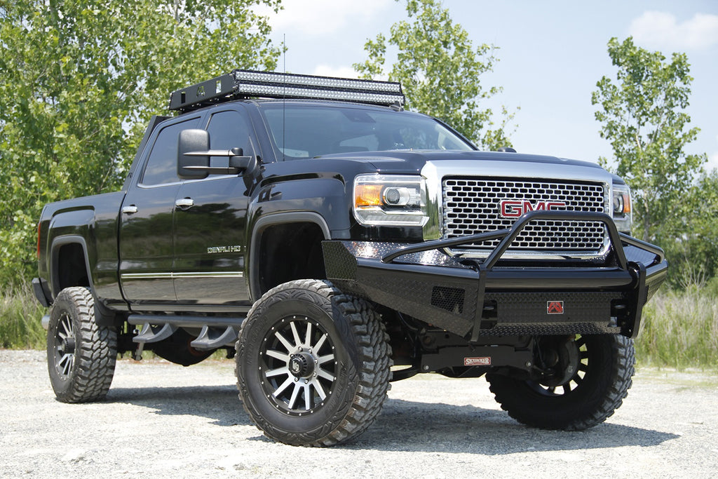 Fab Fours GM11-S2862-1 Black Steel Front Ranch Bumper
