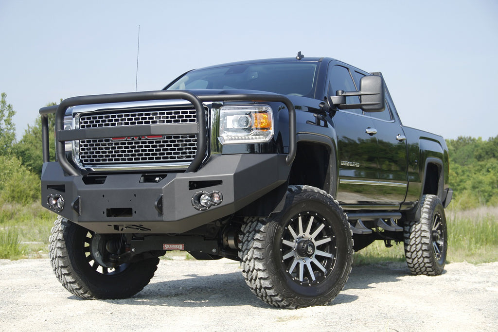 Fab Fours GM14-A3150-1 Premium Heavy Duty Winch Front Bumper