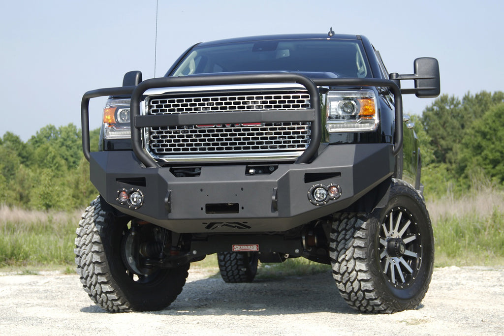 Fab Fours GM14-A3150-B Premium Heavy Duty Winch Front Bumper