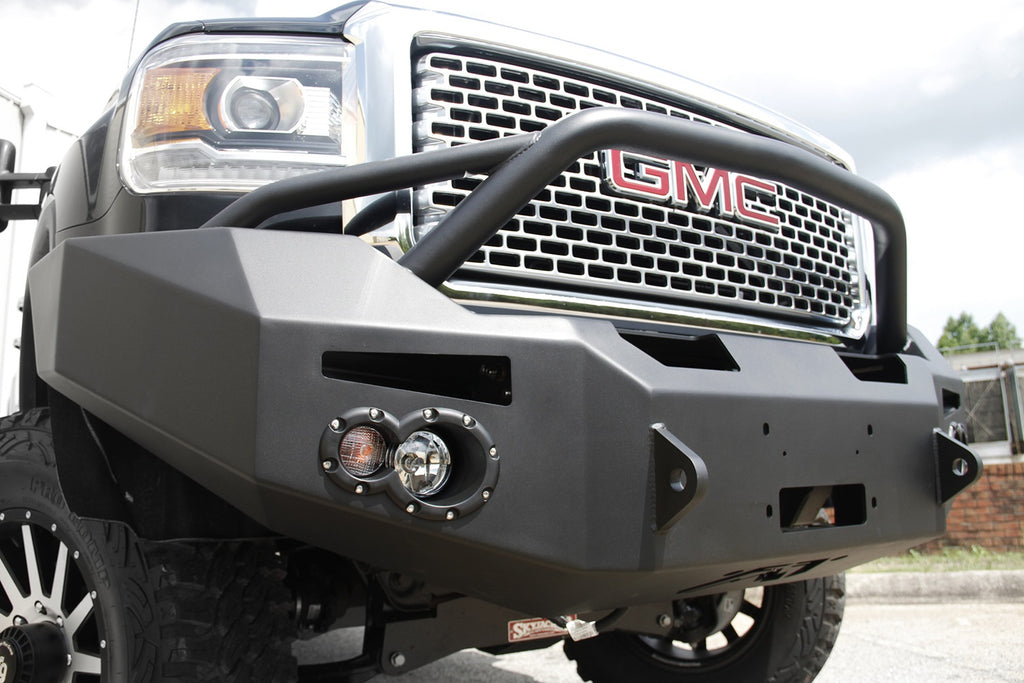 Fab Fours GM14-A3152-B Premium Heavy Duty Winch Front Bumper