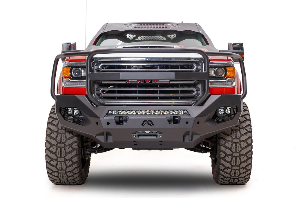Fab Fours GM15-X2850-B Matrix Front Bumper Fits Sierra 2500 HD Sierra 3500 HD