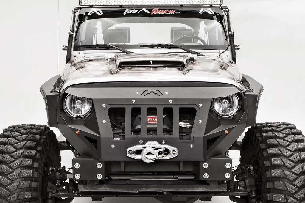 Fab Fours GR1000-B Grumper Grill/Front Bumper Fits 07-18 Wrangler (JK)