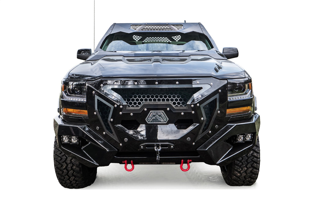 Fab Fours GR3800-B Grumper Front Winch Bumper Fits 16-18 Silverado 1500
