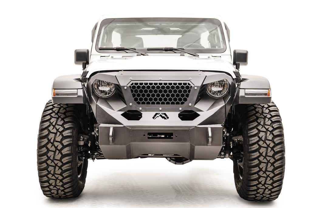 Fab Fours GR4650-B Grumper Front Bumper Fits 18-24 Wrangler (JL)