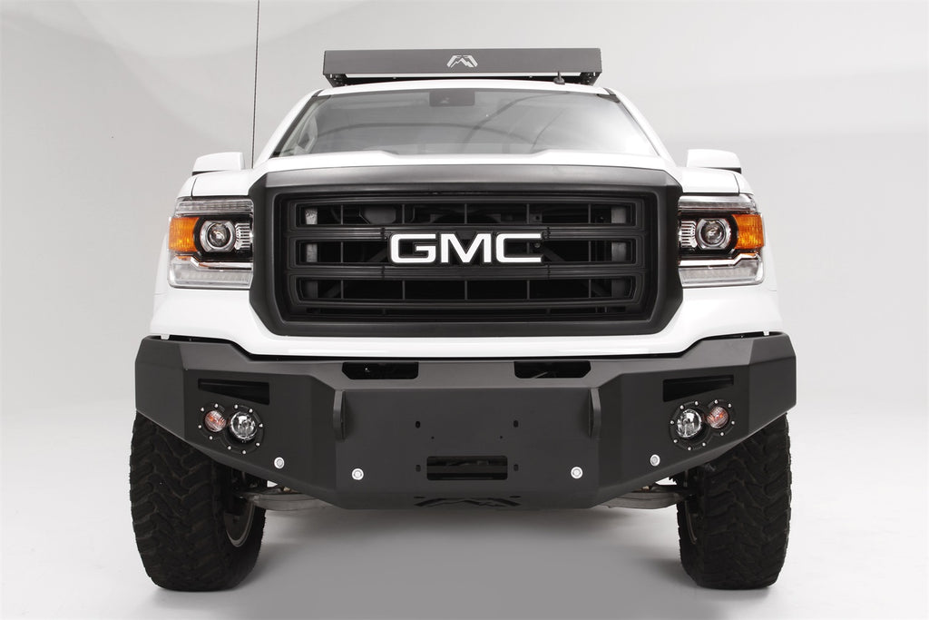 Fab Fours GS14-F3151-B Premium Heavy Duty Winch Front Bumper Fits Sierra 1500