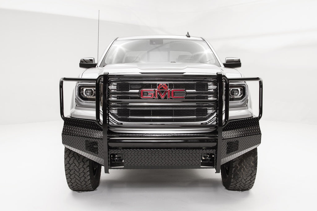 Fab Fours GS16-K3960-1 Black Steel Front Bumper Fits 16-18 Sierra 1500