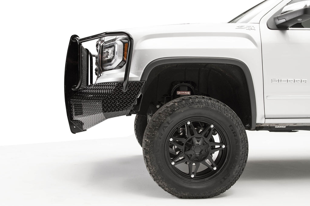 Fab Fours GS16-K3960-1 Black Steel Front Bumper Fits 16-18 Sierra 1500