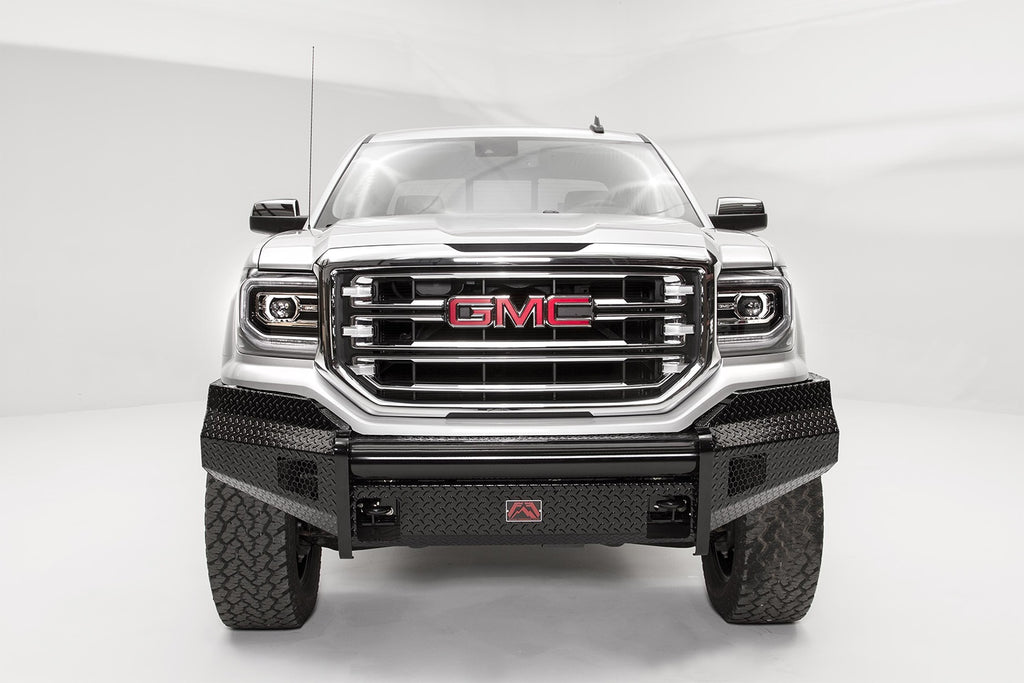 Fab Fours GS16-K3961-1 Black Steel Front Bumper Fits 16-18 Sierra 1500