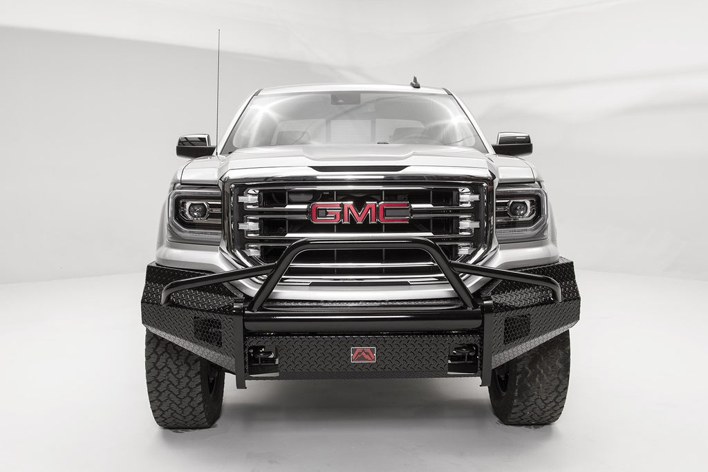 Fab Fours GS16-K3962-1 Black Steel Front Bumper Fits 16-18 Sierra 1500