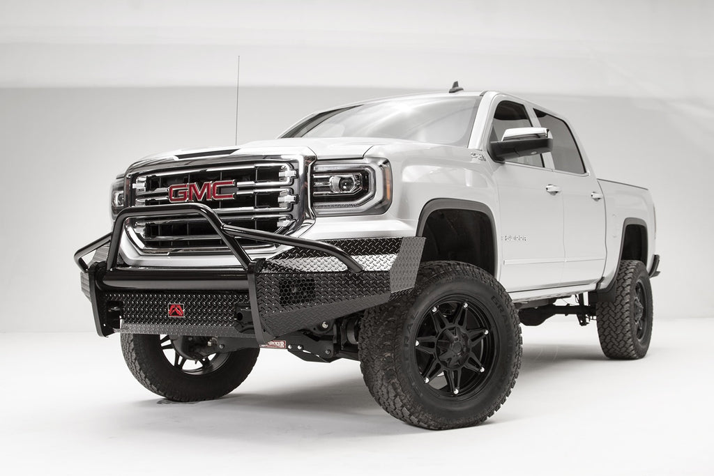 Fab Fours GS16-K3962-1 Black Steel Front Bumper Fits 16-18 Sierra 1500