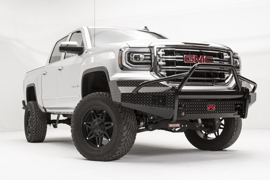 Fab Fours GS16-K3962-1 Black Steel Front Bumper Fits 16-18 Sierra 1500
