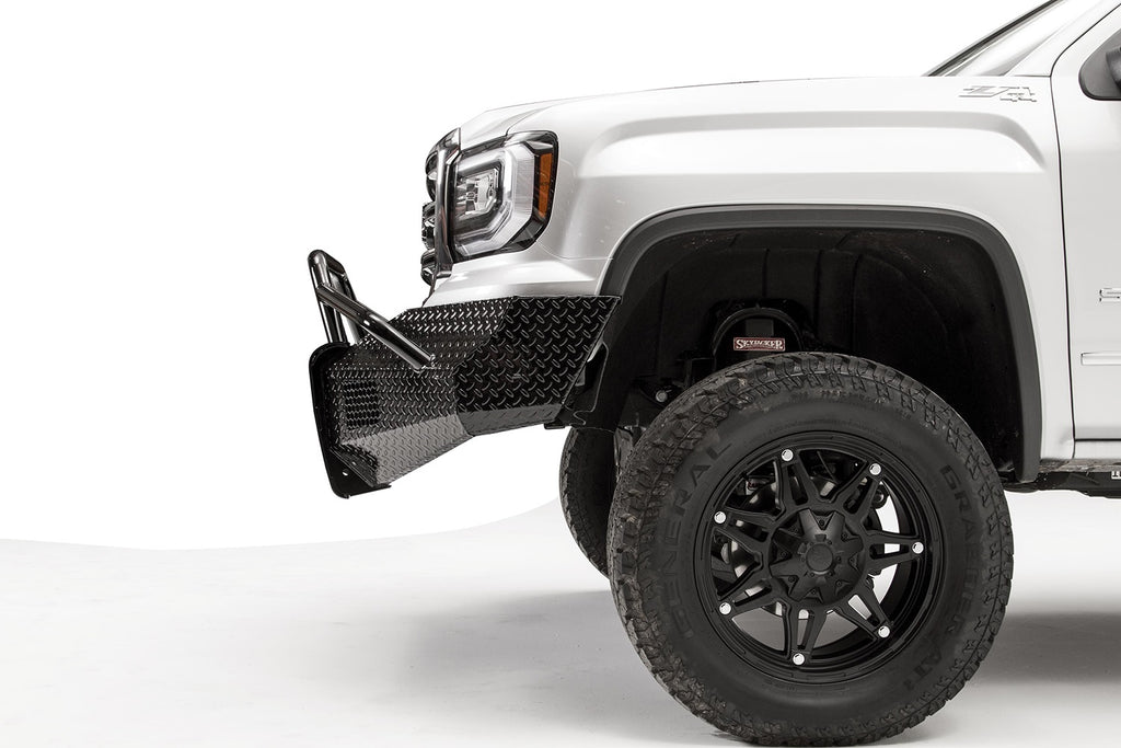 Fab Fours GS16-K3962-1 Black Steel Front Bumper Fits 16-18 Sierra 1500