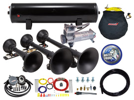 Kleinn Automotive Air Horns HK9-SLIMLINE Pro Blaster Triple Train Horn Kit